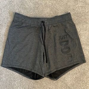 WOMENS NIKE DRI-FIT SHORTS GREY NIKE SHORTS